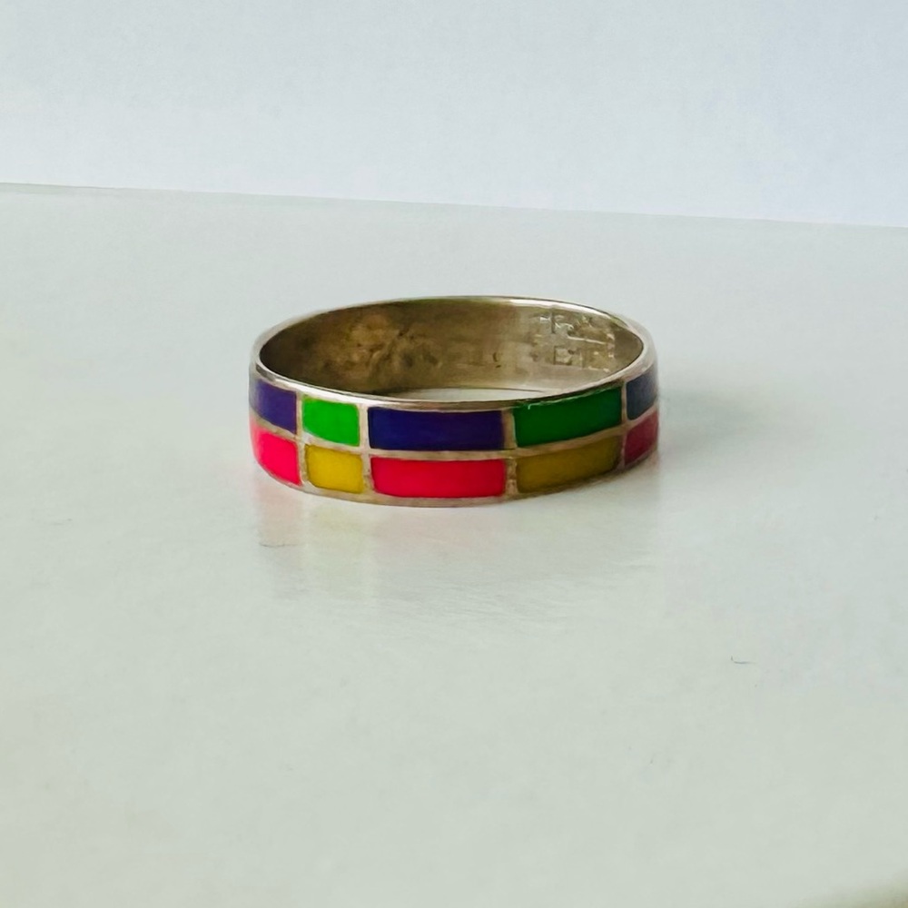 Colorful Multicolor Women's Ring Made in Mexico